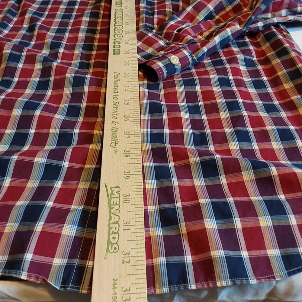 Banana Republic Men Grant Fit Shirt Non Iron Large 16-16.5 Casual Cotton Classic
